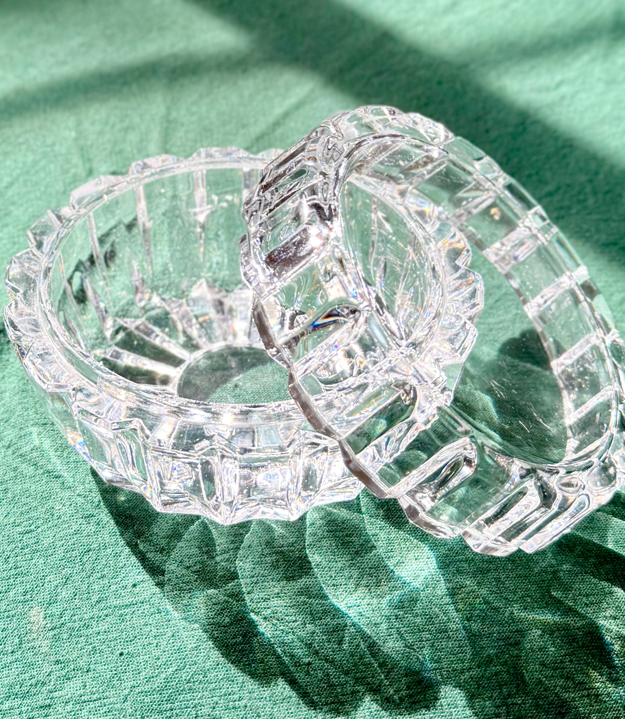 Lead Crystal Lidded Candy Dish