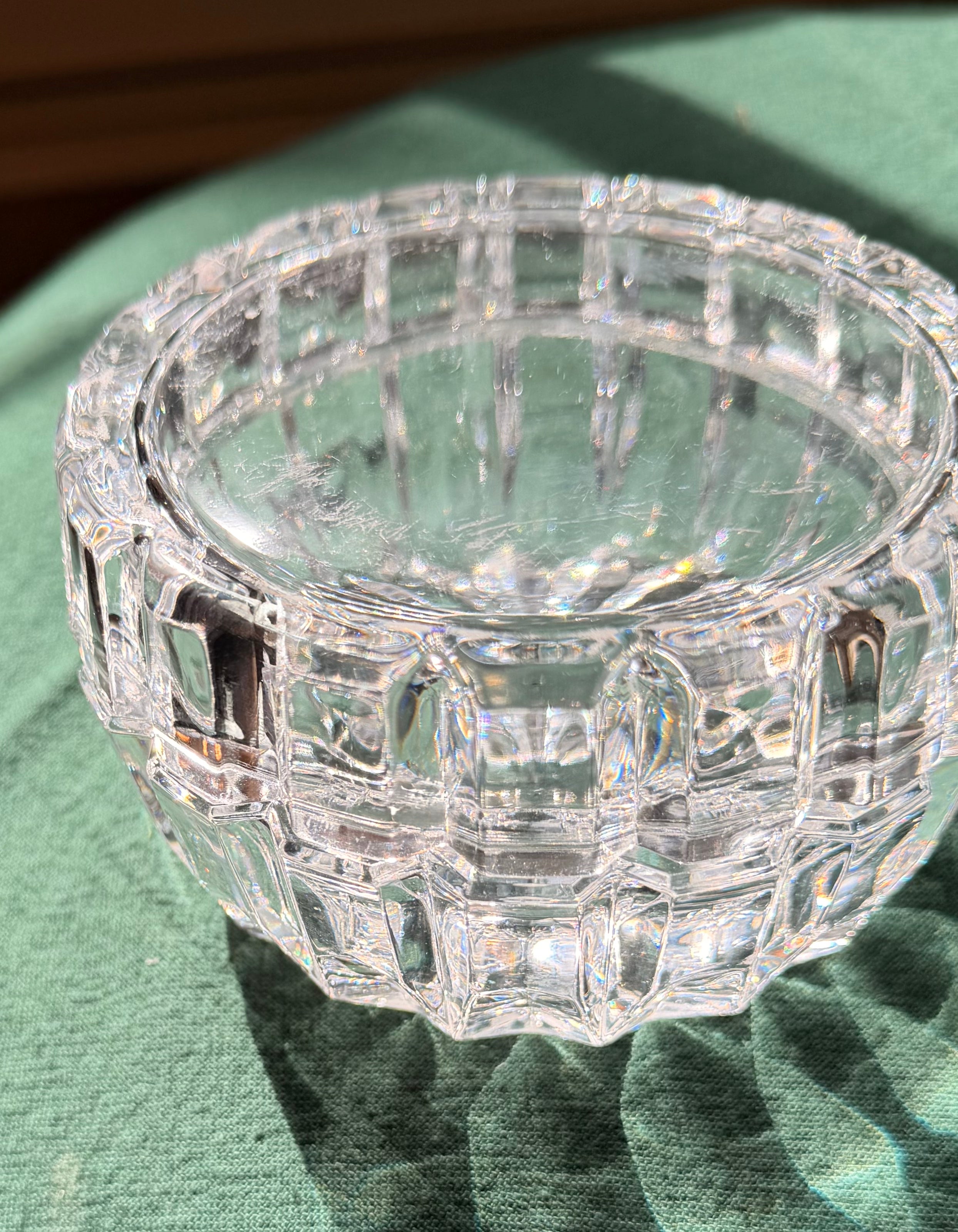 Lead Crystal Lidded Candy Dish