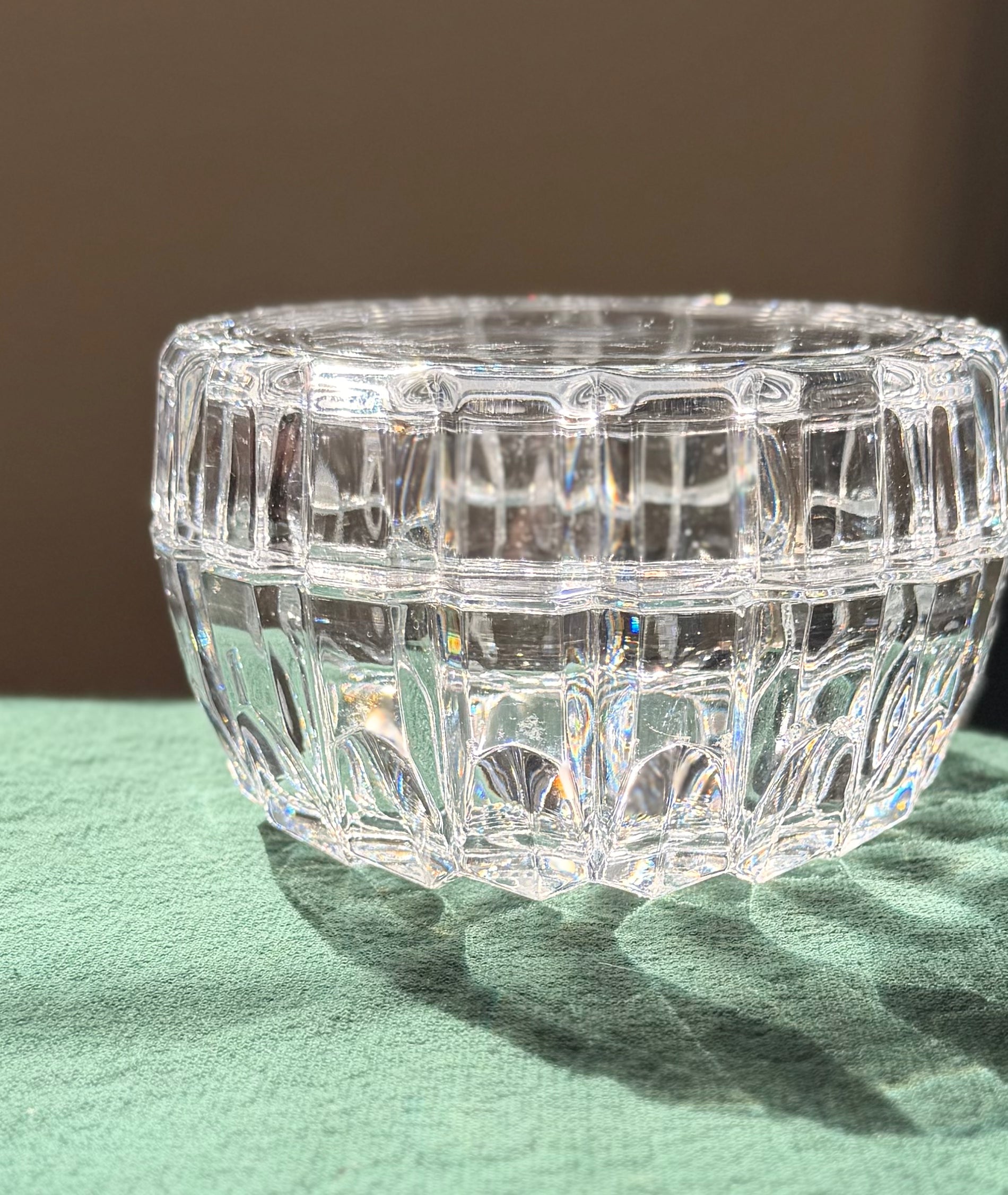 Lead Crystal Lidded Candy Dish