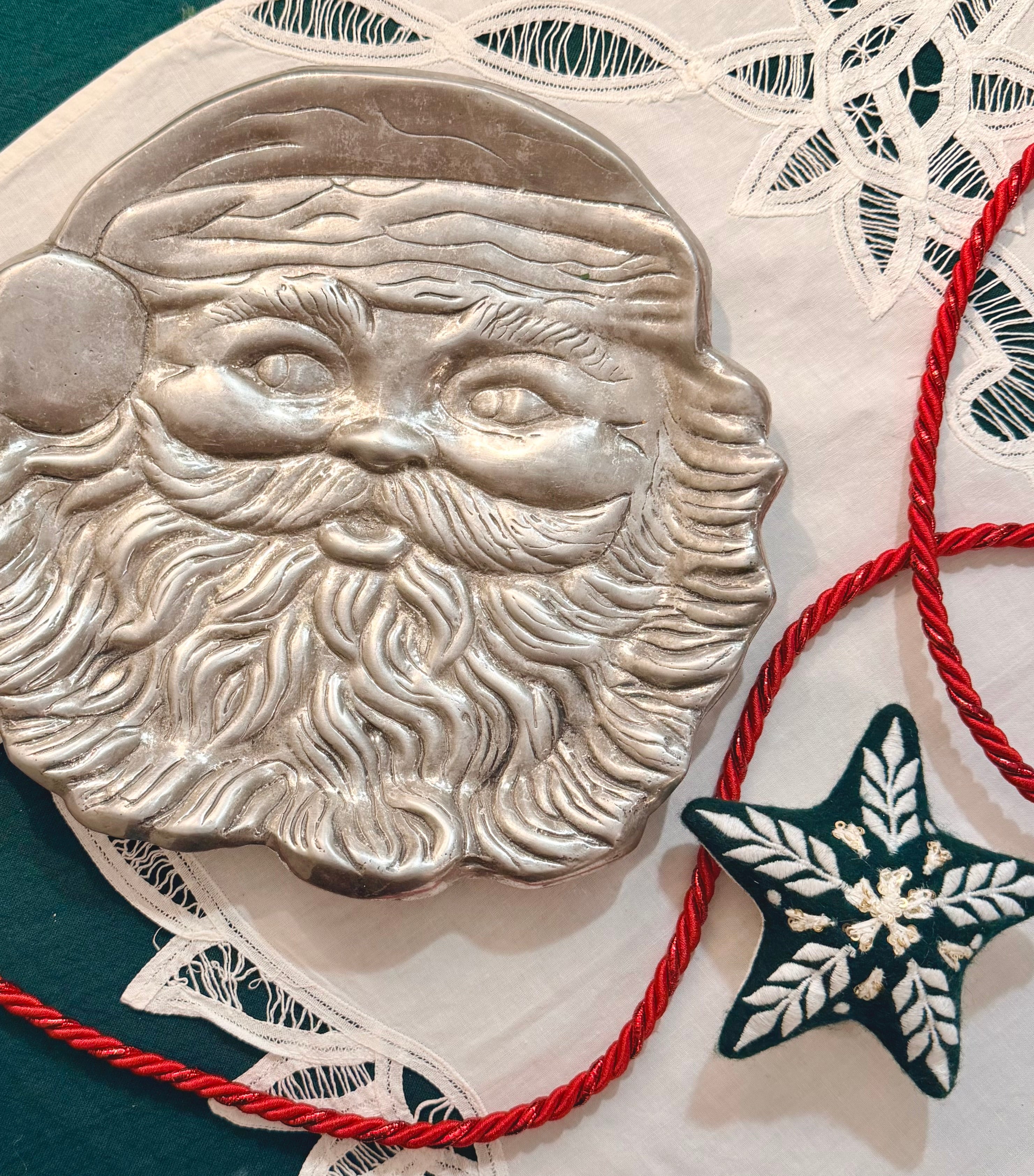 Pewter Santa Claus Tray