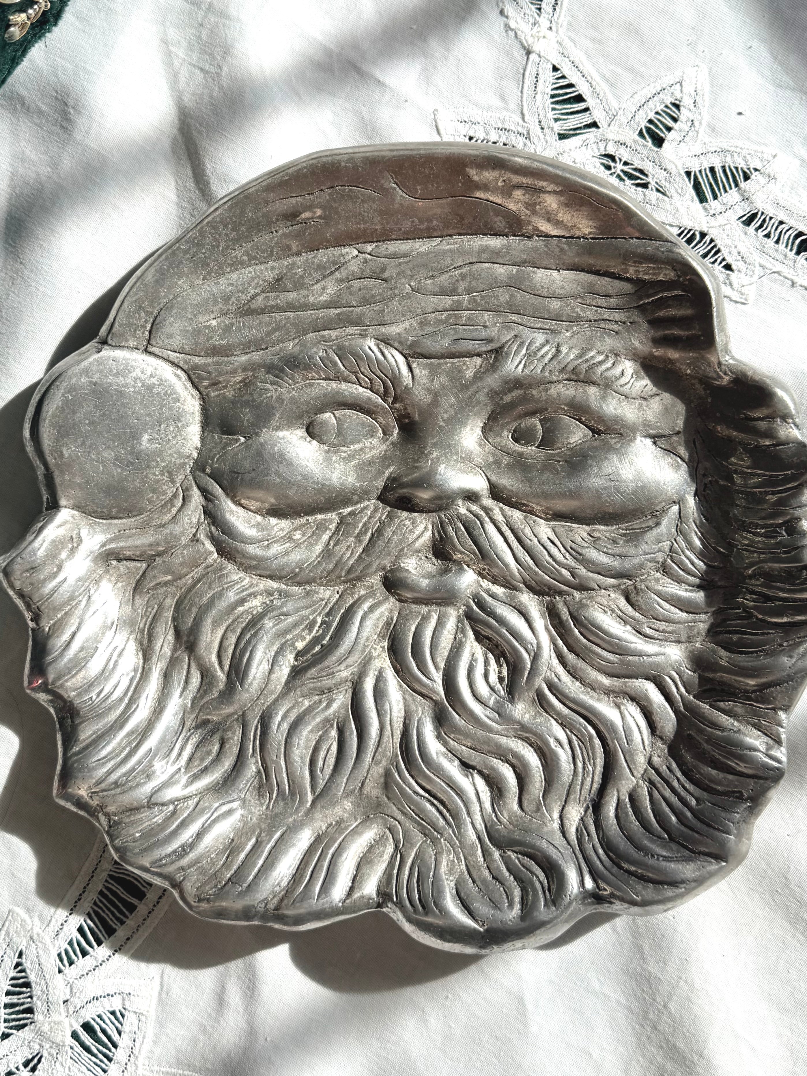 Pewter Santa Claus Tray