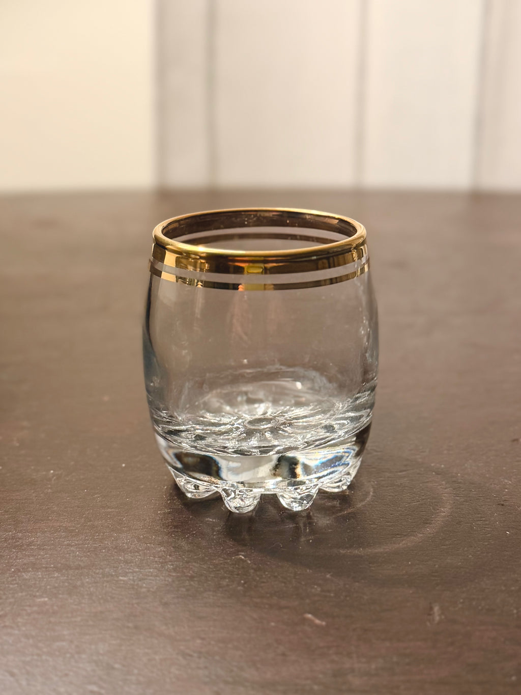 Gold Rimmed Shot Glasses