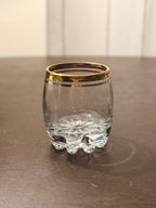 Gold Rimmed Shot Glasses